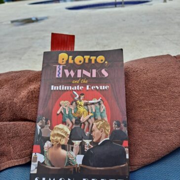 Blotto and Twinks book by a pool