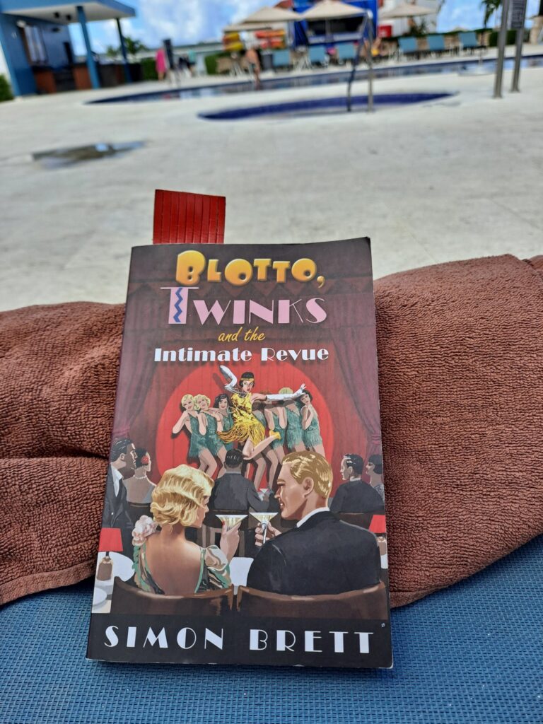 Blotto and Twinks book by a pool